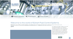 Desktop Screenshot of burkert.in