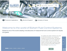 Tablet Screenshot of burkert.in