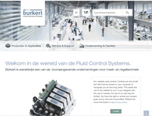 Tablet Screenshot of burkert.be