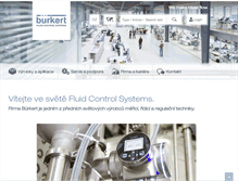 Tablet Screenshot of burkert.cz