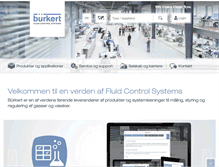 Tablet Screenshot of burkert.dk